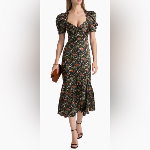 Cinq a Sept Windswept Meadow Wilma Midi-Dress